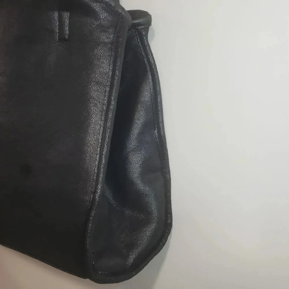 Neiman Marcus Black Sherpa  Shearling Womans Tote Bag. - Picture 5 of 8